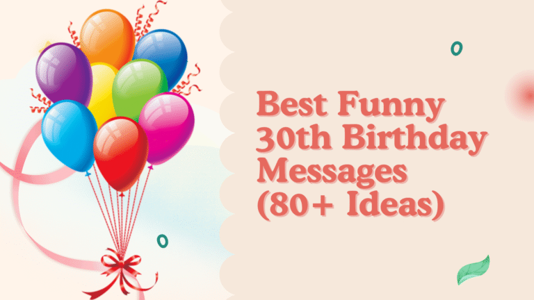 Funny 30th Birthday Messages