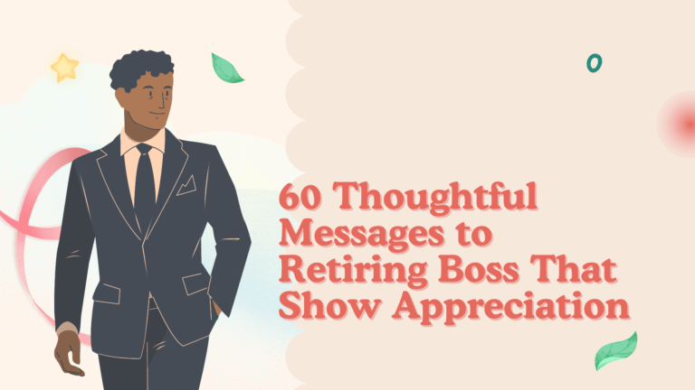 Messages to Retiring Boss
