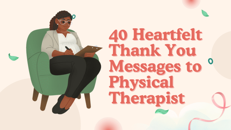 thank you messages to physical therapist